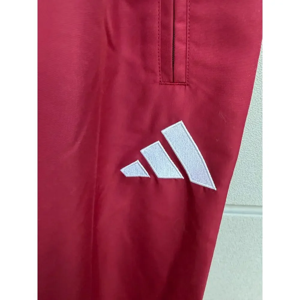 NWT adidas Arsenal FC Stadium Track Pants Sz L Burgundy Soccer Football KG5106